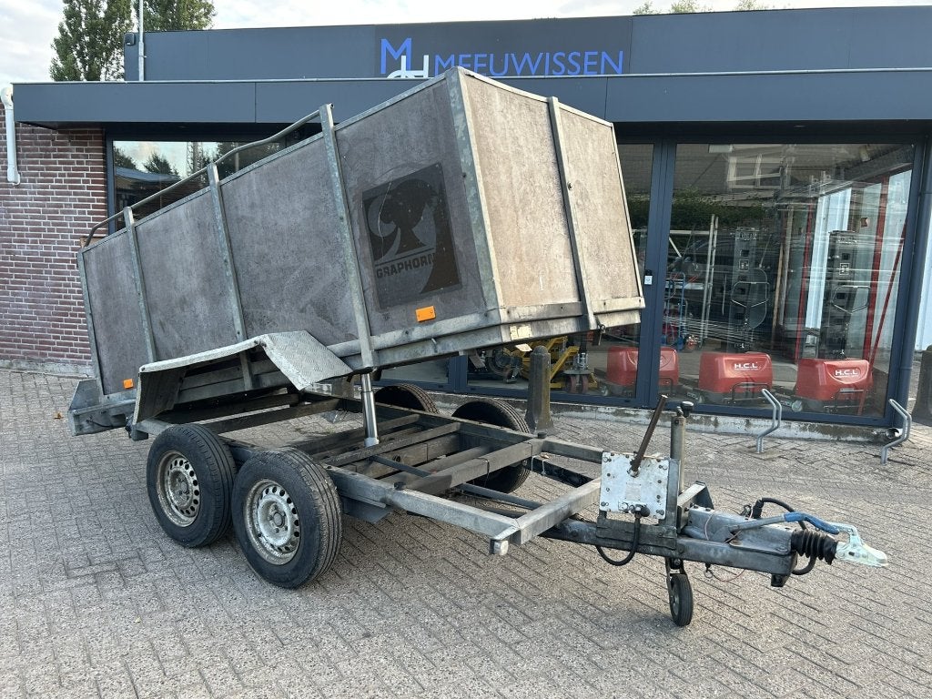 Solide handkipper/kipper/kieper/aanhanger 300x130CM 2500KG, Ophalen, Gebruikt