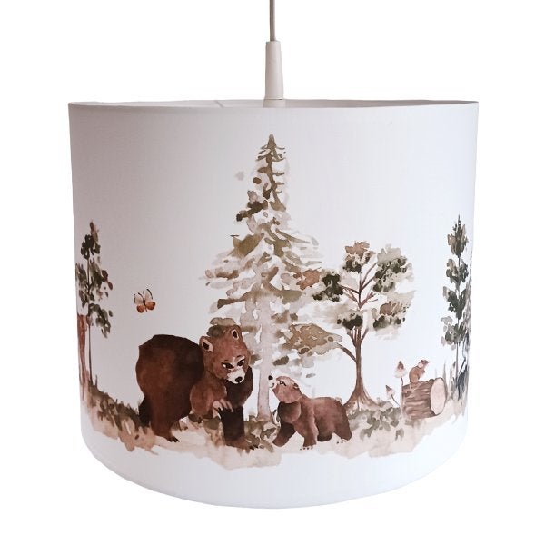 Hanglamp Lamp Bosdieren Aquarel Bruin Little Dreamzzz, Bi & Li Creaties, Nieuw, Ophalen of Verzenden, Bilicreaties@gmail.com