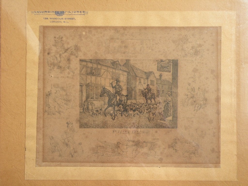 Gravure van Frank Palou.'Vlekken' zijn tekeningen!!, Ophalen of Verzenden