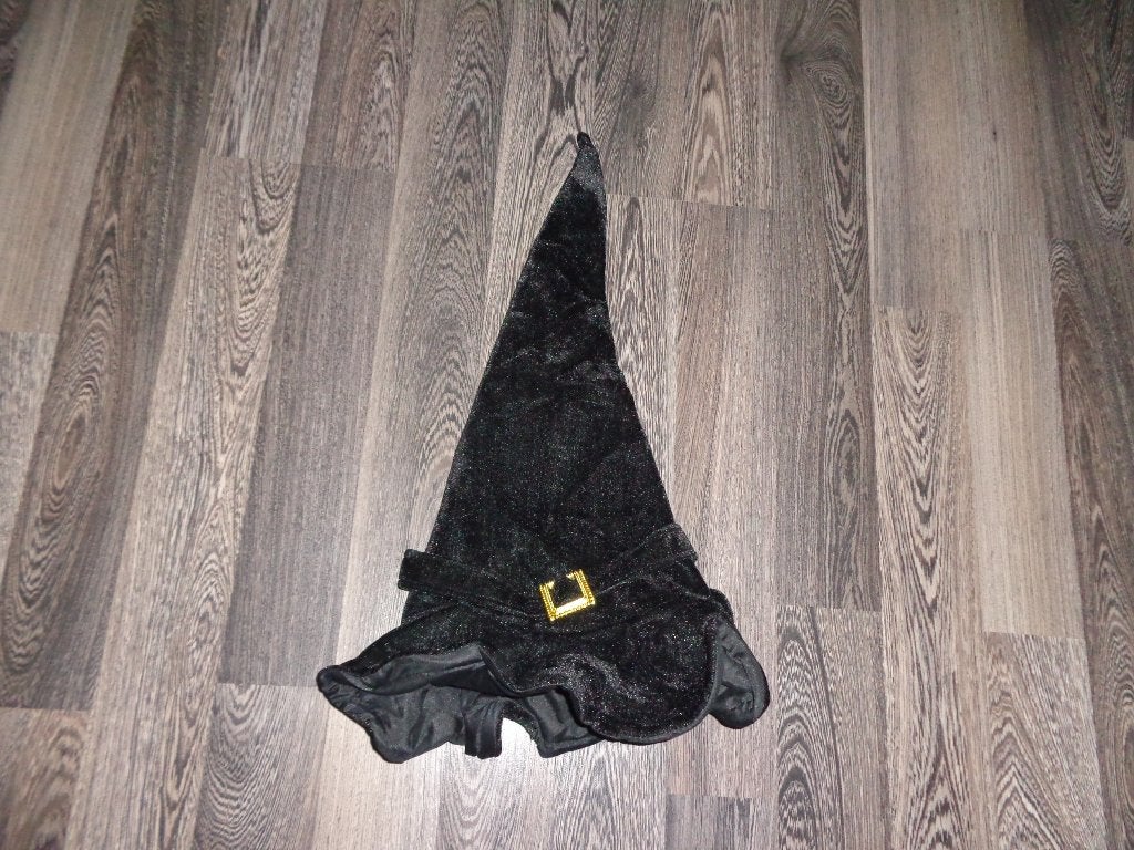 heksenmuts + blonde damespruik, Maat 38/40 (M), Ophalen of Verzenden, Zo goed als nieuw, Accessoires