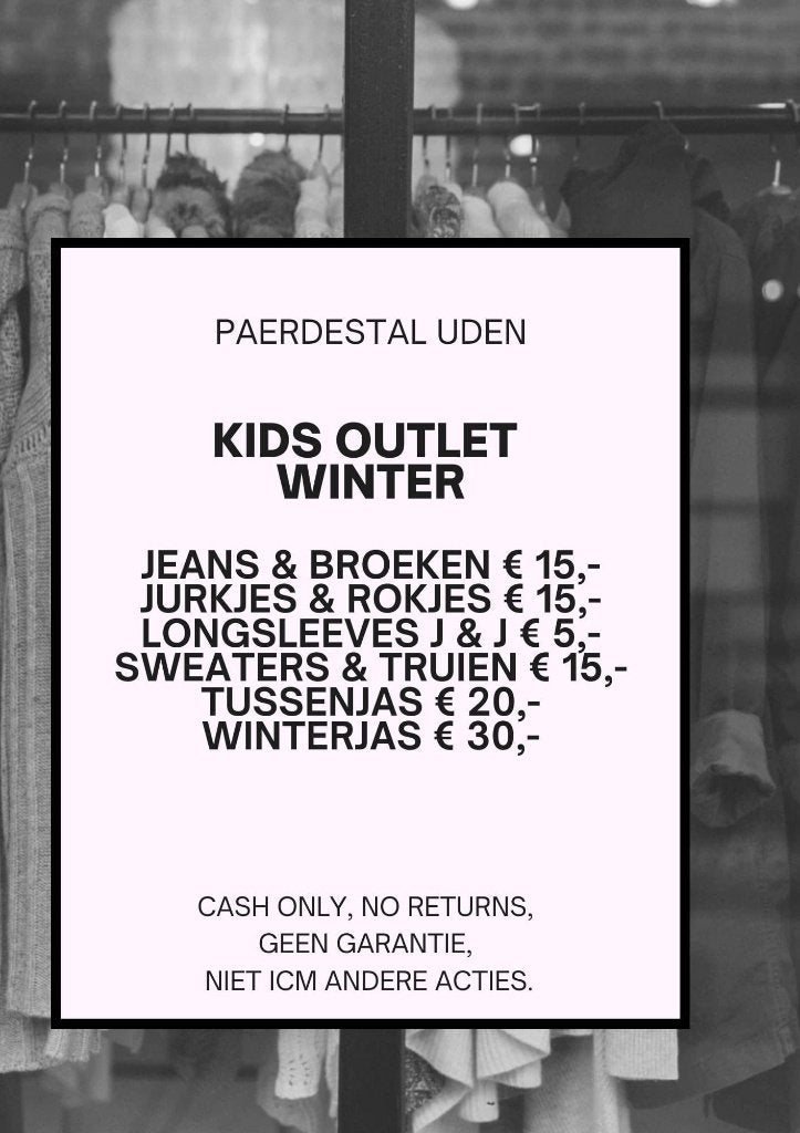 GROTE OUTLET PAERDESTAL MODE – UDEN, Kleding | Heren, Ophalen, Nieuw, Overige kleuren