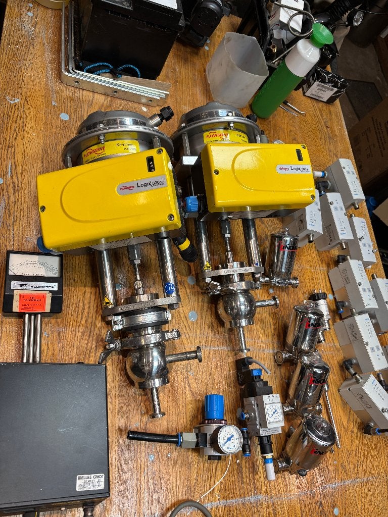 Opriuming kleppen laboratorium spullen festo inoxpa krammer, Ophalen of Verzenden, Gebruikt