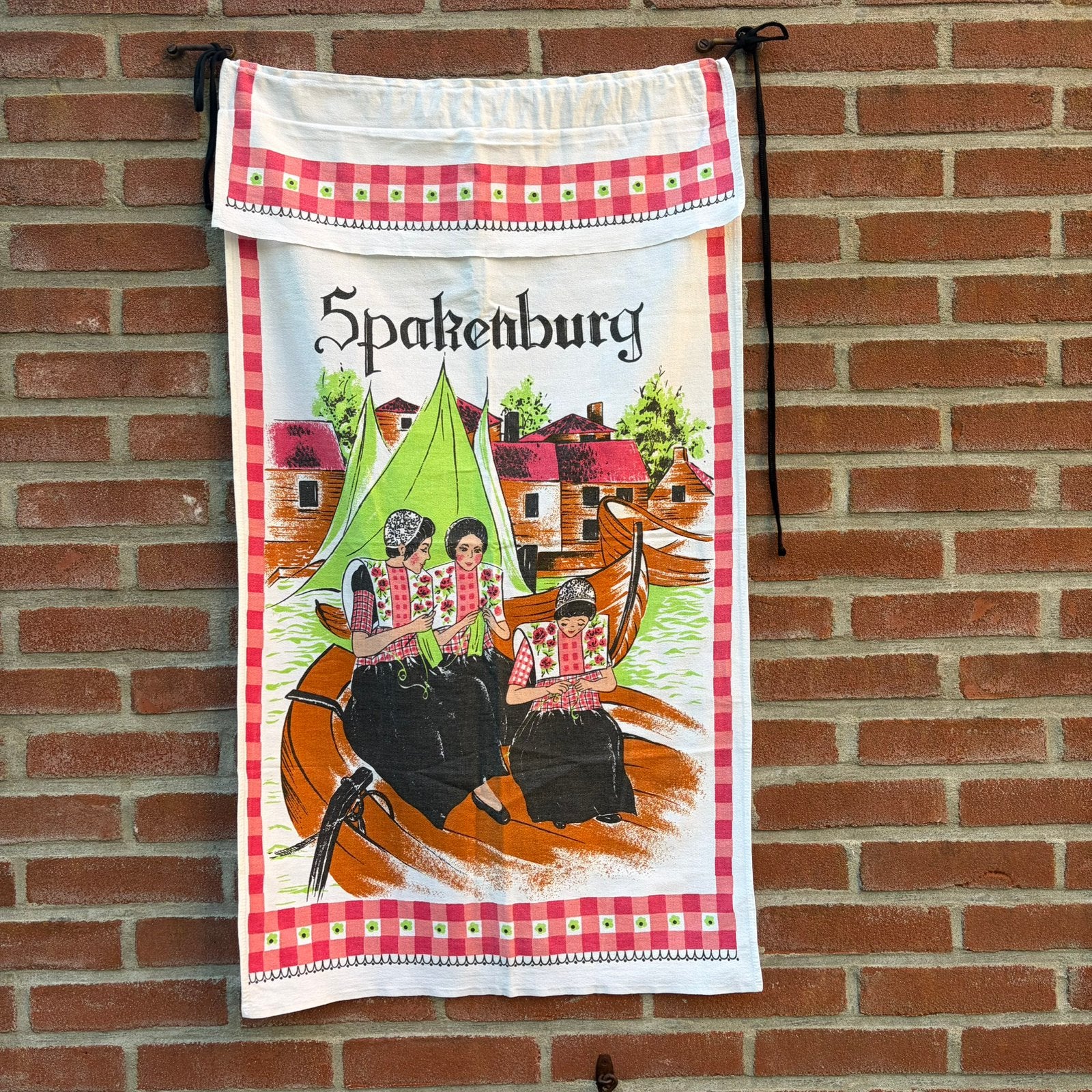 Vintage overhanddoek Spakenburg, Verzamelen, Ophalen of Verzenden, Huis en Inrichting