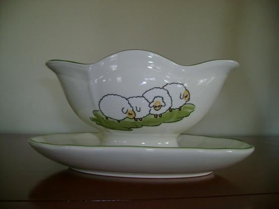 Sauskom Schaapjes servies, Info@detagrijn.com, Overige materialen, Overige typen, Nieuw