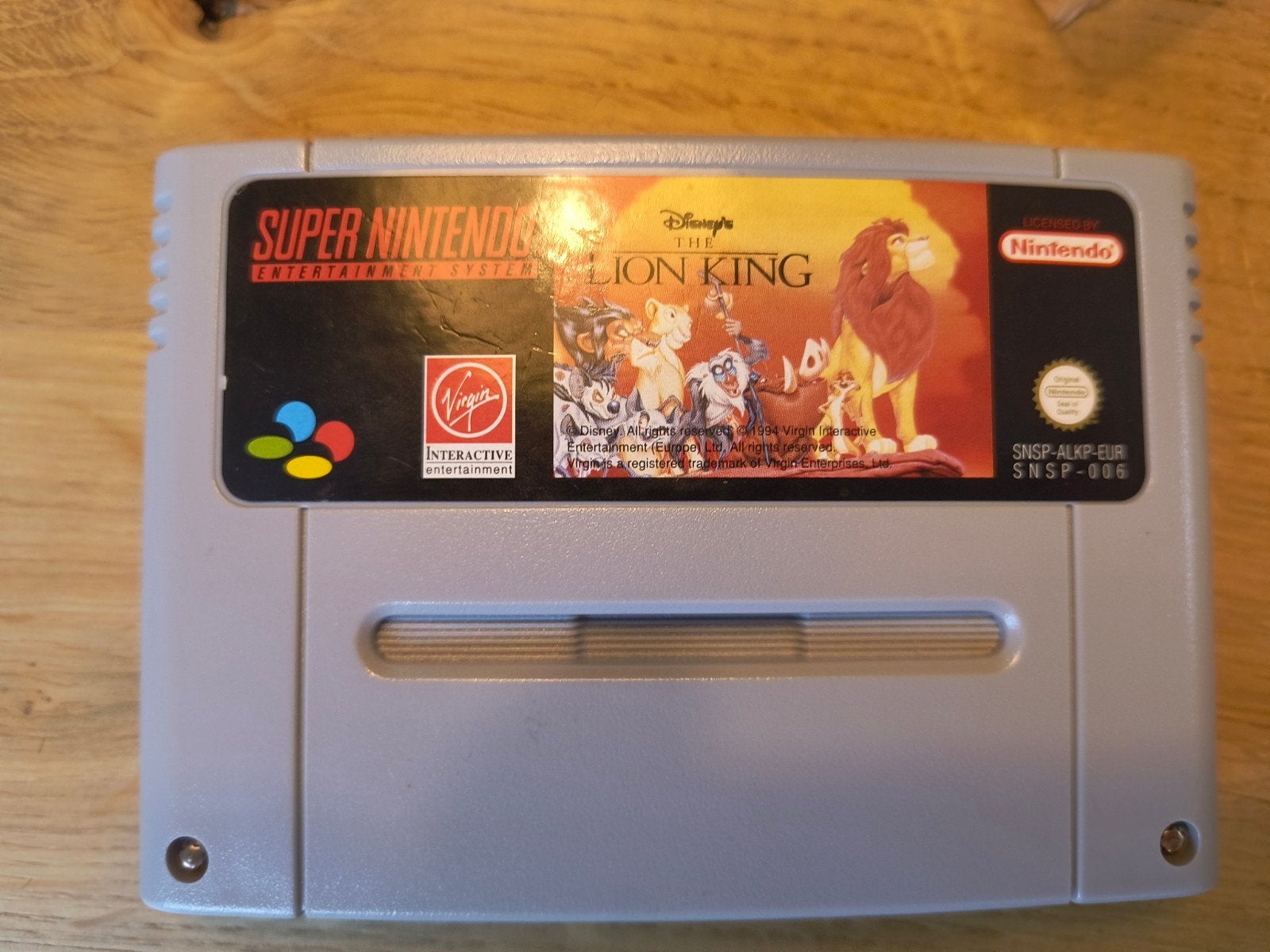 Originele SNES Game: Disney's The Lion King, Spelcomputers en Games, Avontuur en Actie, 1 speler, Ophalen of Verzenden, Zo goed als nieuw
