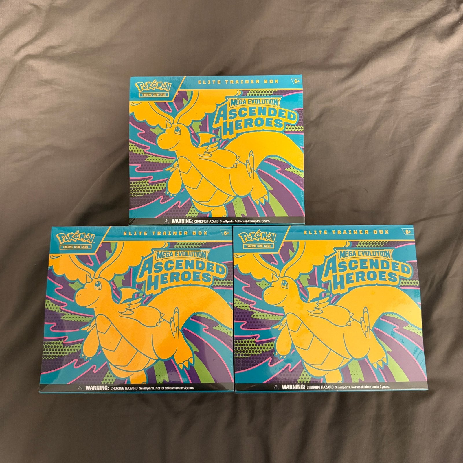Ascended Heroes ETB 3x, Ophalen of Verzenden, Nieuw, Foil