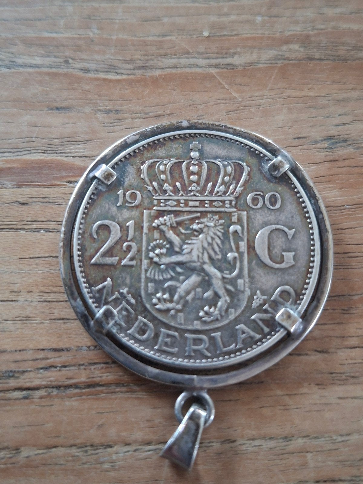 rijksdaalder 1960  juliana in zilveren rand, Ophalen of Verzenden, Koningin Juliana, 2½ gulden