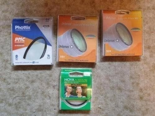UV Filters - 52. 55 en 58 - Actie, Overige merken, Multi-coating, Ophalen of Verzenden, Eiberstraat 9 te Dokkum