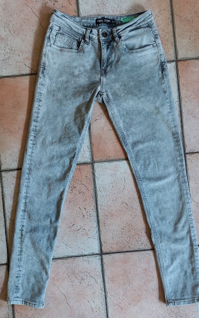 Cars jeans spijkerbroek 27/32 BLAST slim fit Grey broek W27, Cars Jeans, W32 (confectie 46) of kleiner, Ophalen of Verzenden, Zo goed als nieuw