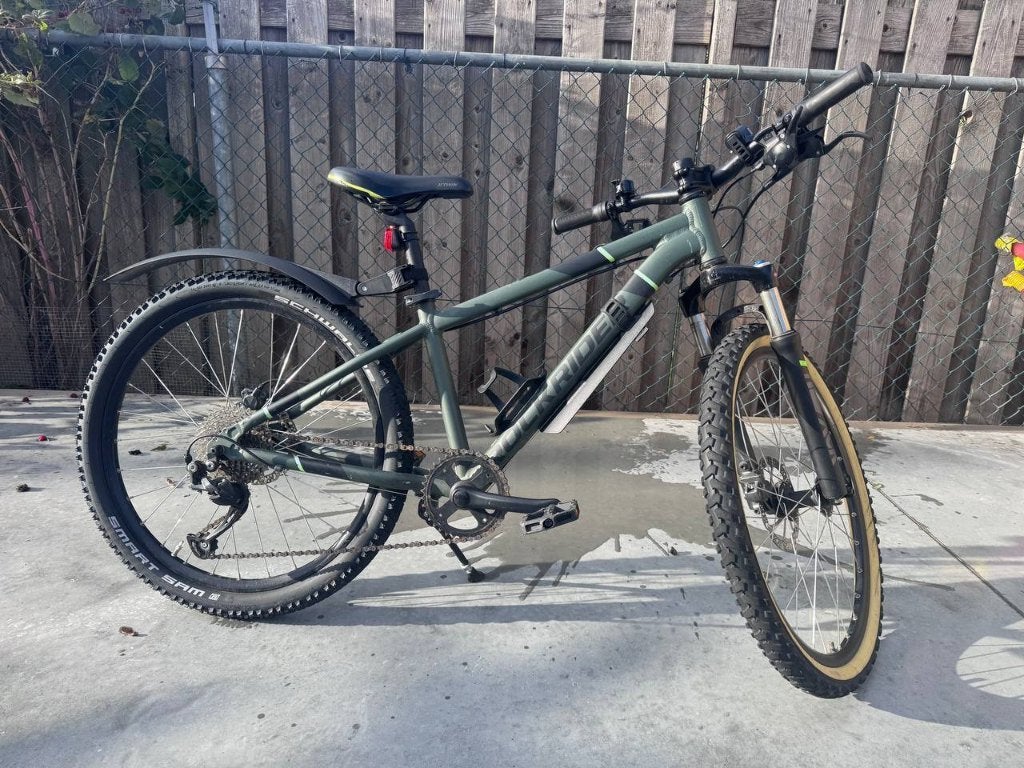 Rockrider ST 920 mountainbike 24 inch, groen, 9-12 jaar, Gebruikt, Hardtail, Heren, Schijfrem