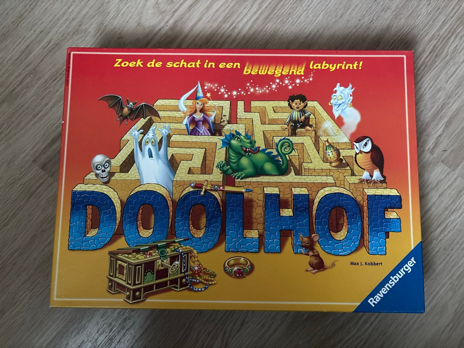 Doolhof bordspel van Ravensburger - Zoek de schat!, Drie of vier spelers, Ophalen of Verzenden, Gebruikt