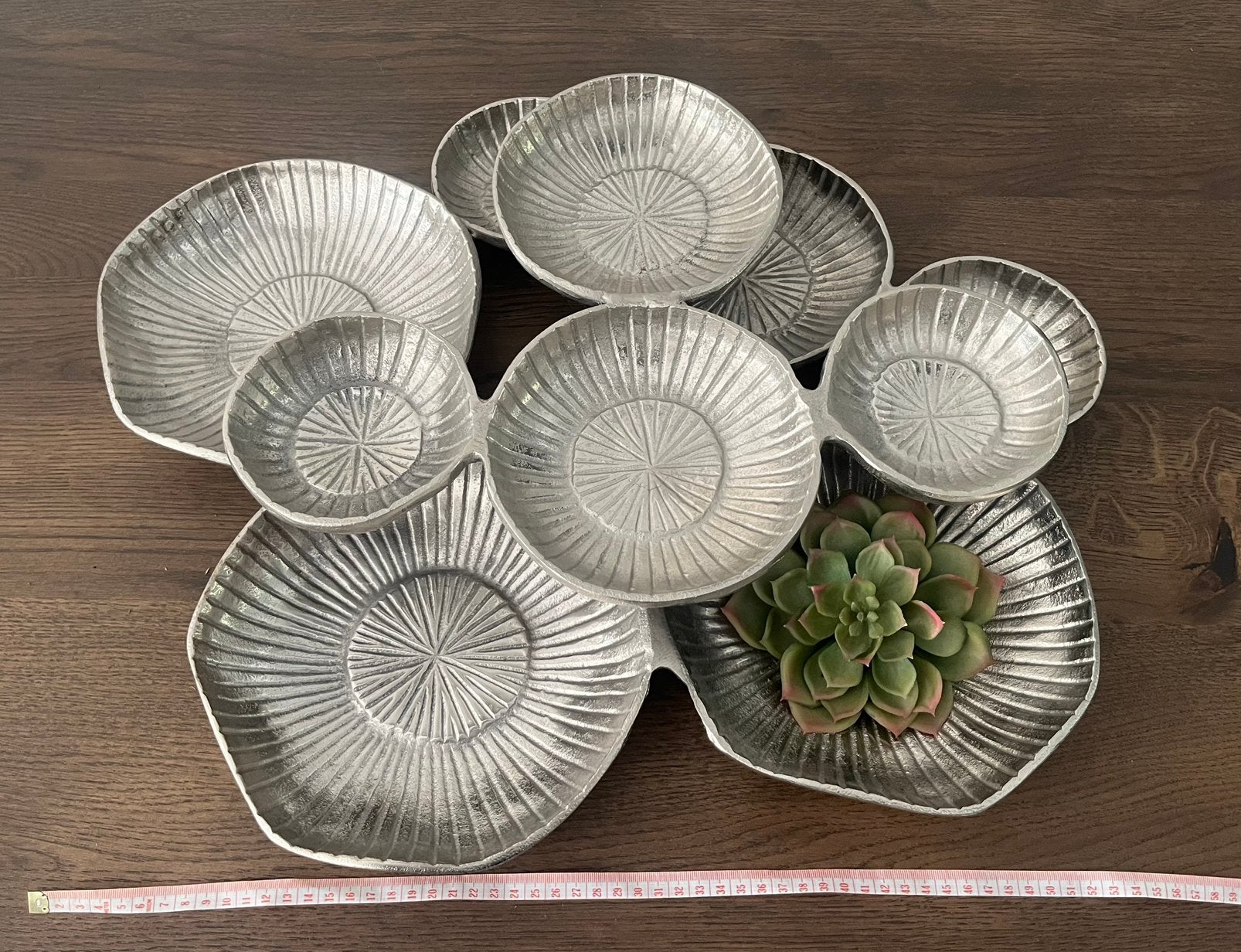 Colmore decoratieve schaal/ tafelblad, Ophalen of Verzenden, Zo goed als nieuw, Rond, Metaal