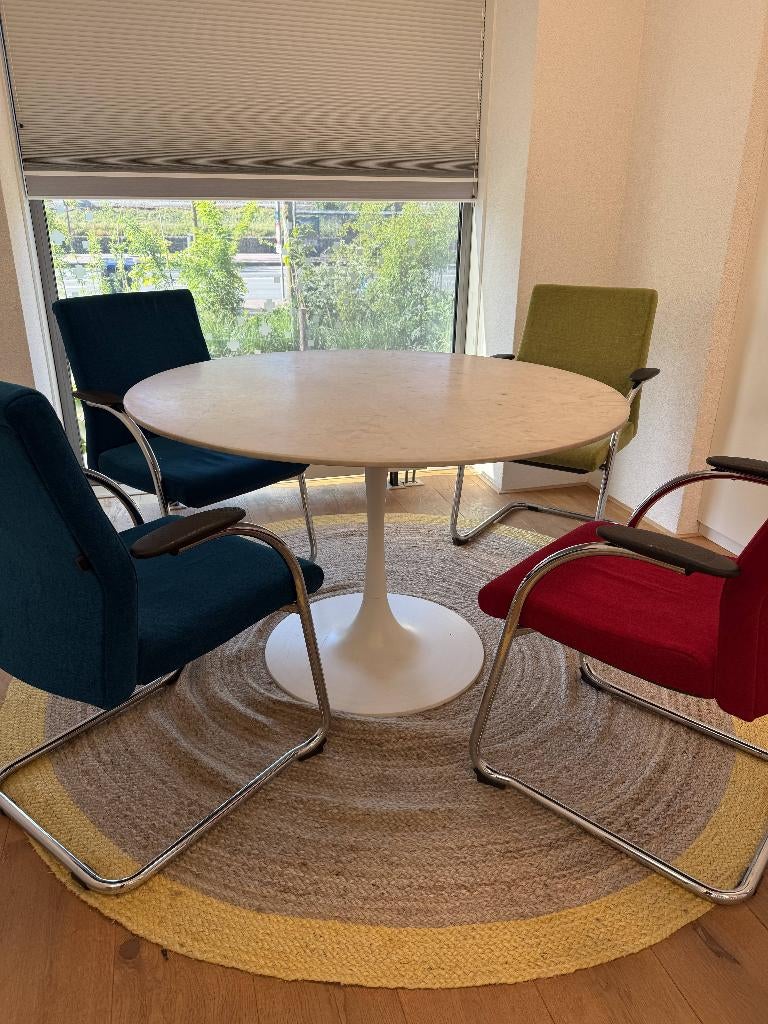 Ronde marmer tafel, Ophalen, 50 tot 100 cm, 100 tot 150 cm, Rond