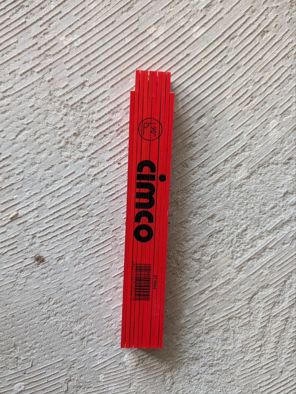 Cimco Duimstok - Rood, 2 meter, Doe-het-zelf en Verbouw, Gereedschap | Handgereedschap, Ophalen of Verzenden, Gebruikt, Rolmaat/meetlint