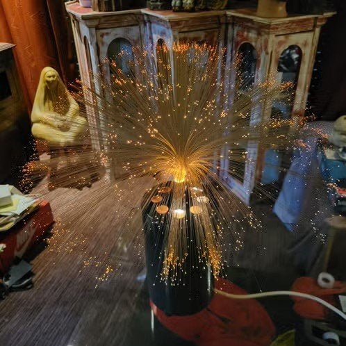 Vintage Glasfiber lamp, Ophalen