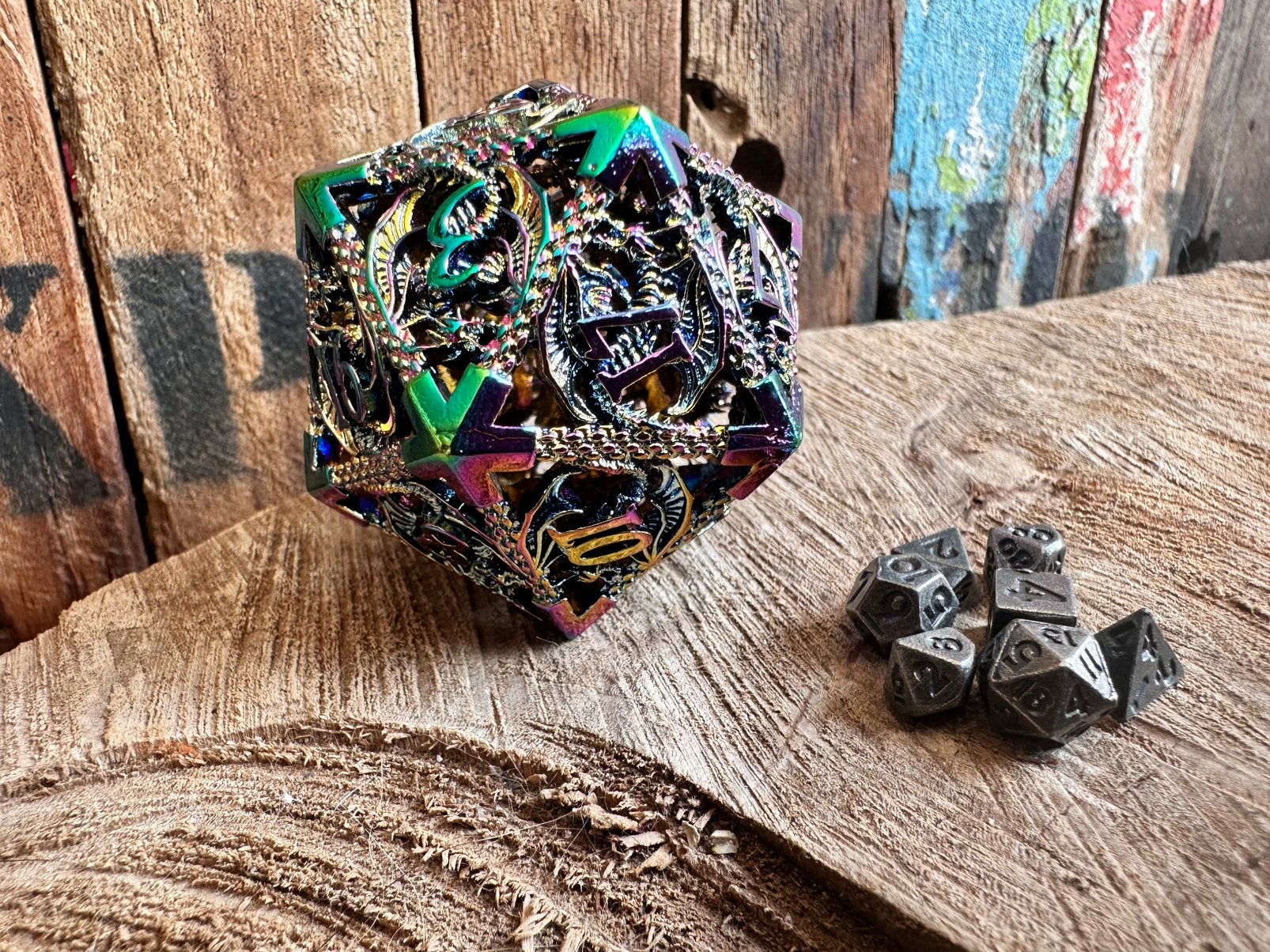 DND dice / XL dobbelsteen / reis dobbelstenen / RPG / metal