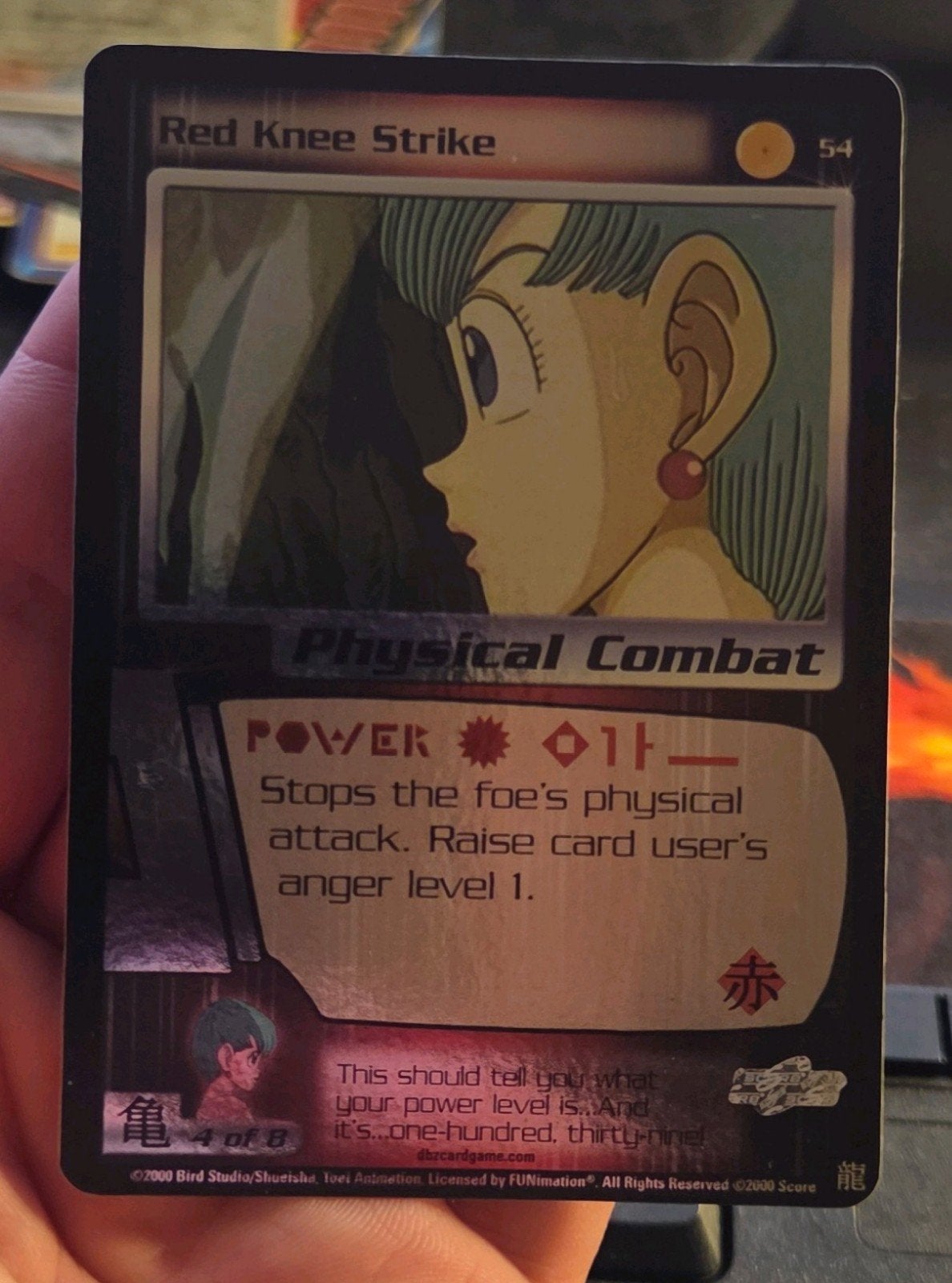 Red Knee Strike 54 Saiyan Saga Foil Limited - EXC, Hobby en Vrije tijd, Ophalen of Verzenden, Zo goed als nieuw, Foil