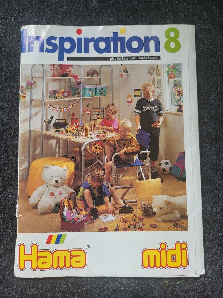 Inspiration 8 hama strijkkralen voorbeeldboekje, Ophalen, Gebruikt