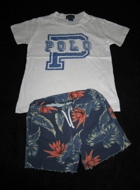 Super tof sweat shortje van Original Marines in maat 4/104., Verzenden, Zo goed als nieuw, Jongen, Broek