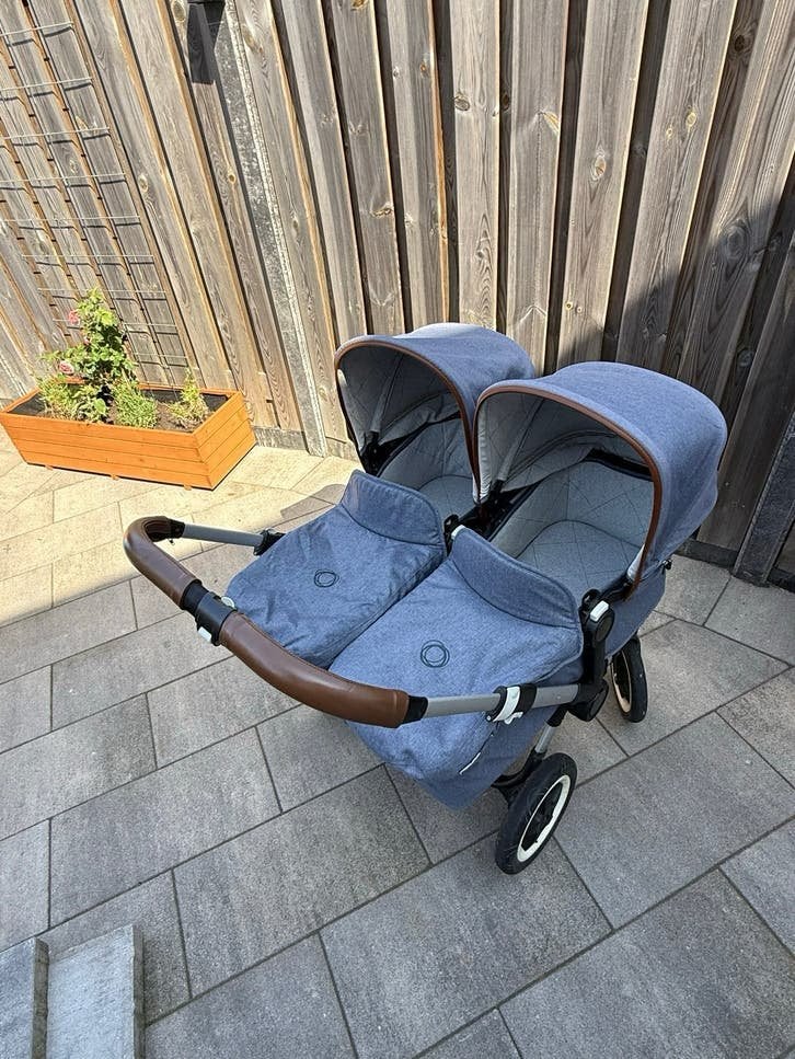 Bugaboo Donkey Twin Duo Double kinderwagen, Gebruikt, Ophalen, Kinderwagen, Duowagen