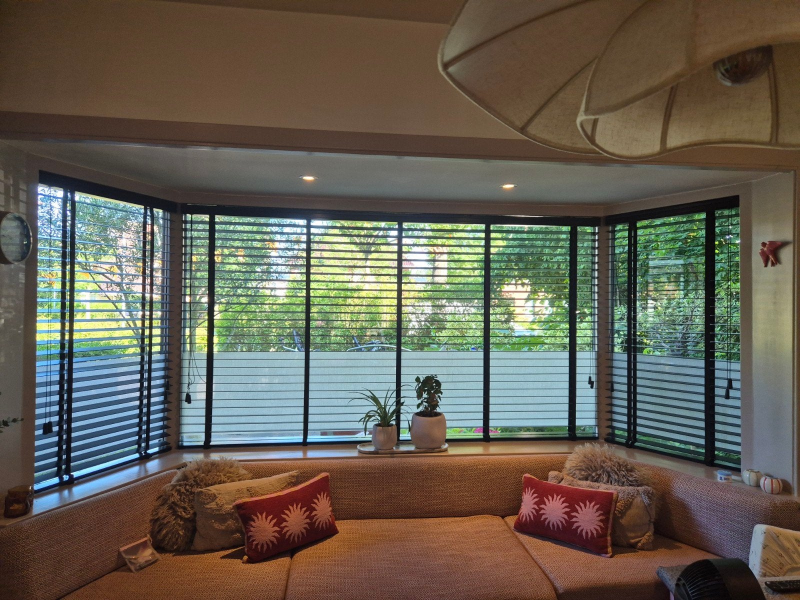 Zwarte shutters voor erker, Huis en Inrichting, Ophalen, Shutter