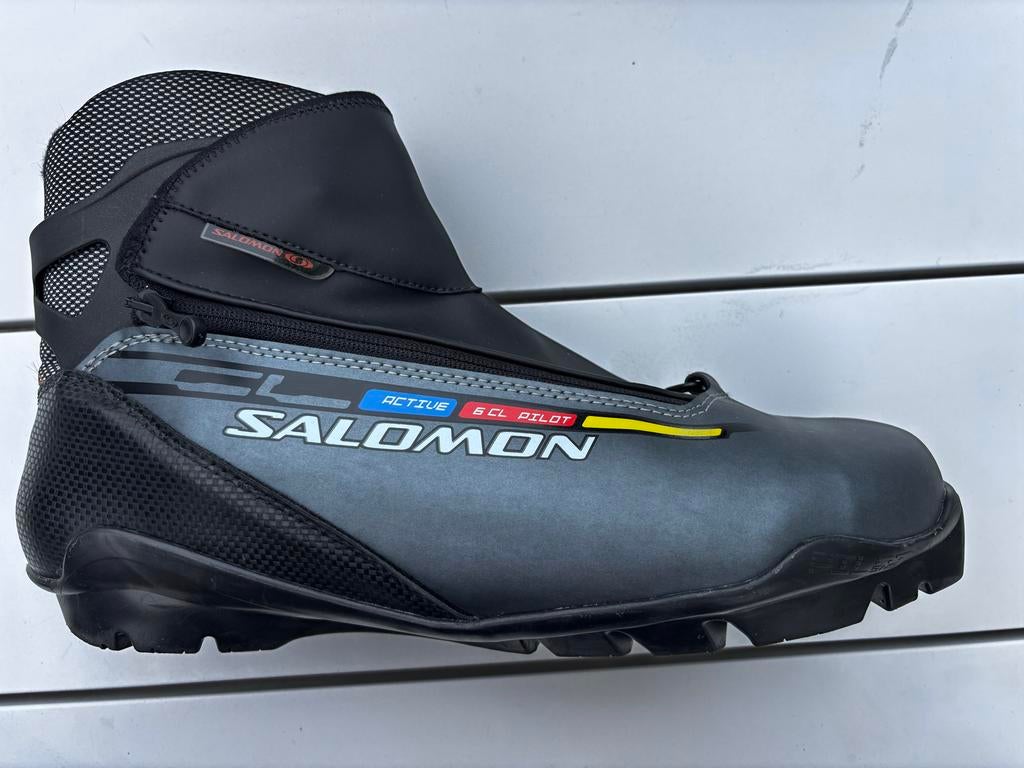 Salomon Active 6 CL Pilot Langlauf Schoenen Maat 48 2/3, Sport en Fitness, Skiën en Langlaufen, Schoenen, Langlaufen, Gebruikt