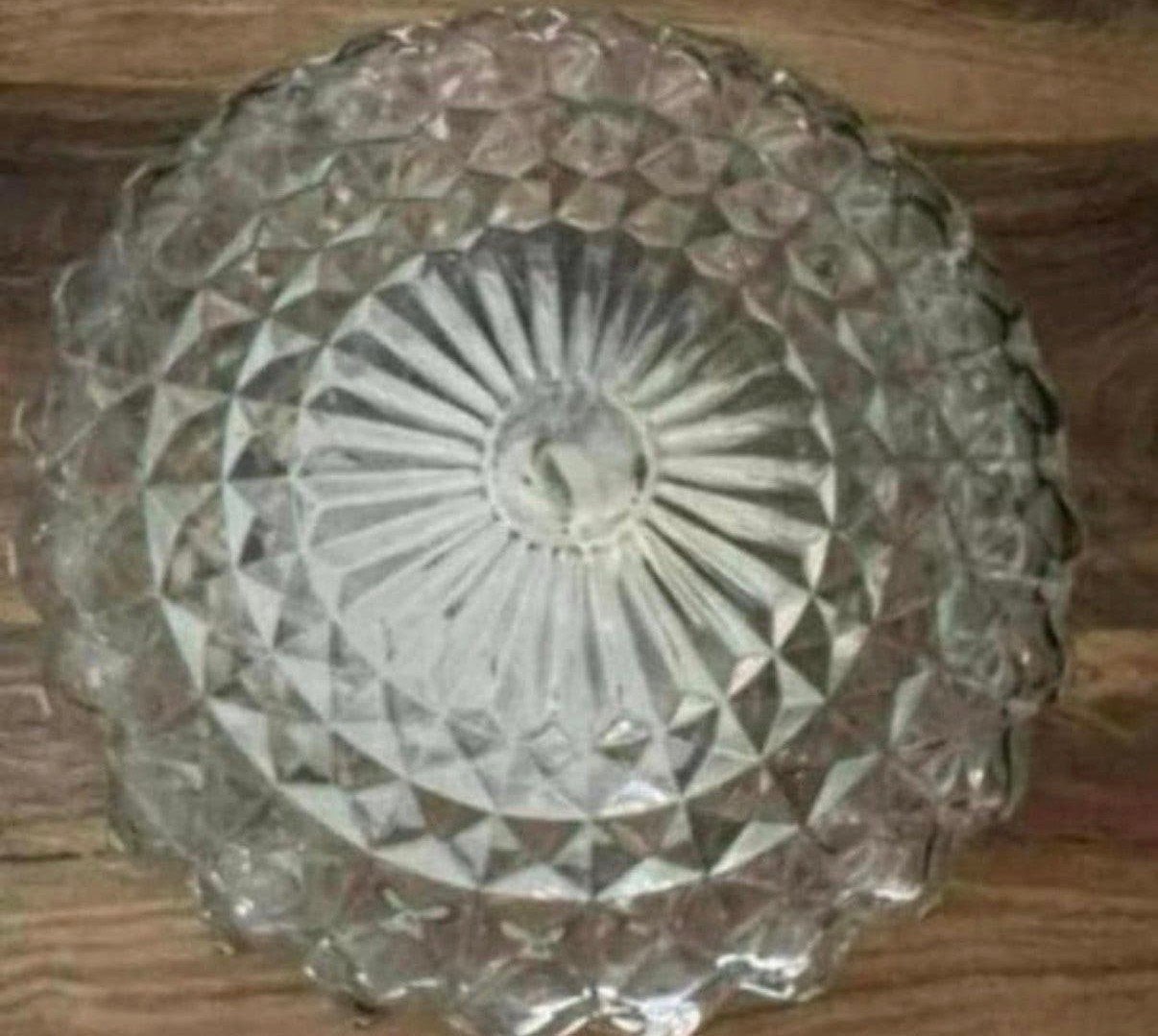 Retro vintage plafondlamp van glas, Ophalen of Verzenden, Zo goed als nieuw, Glas