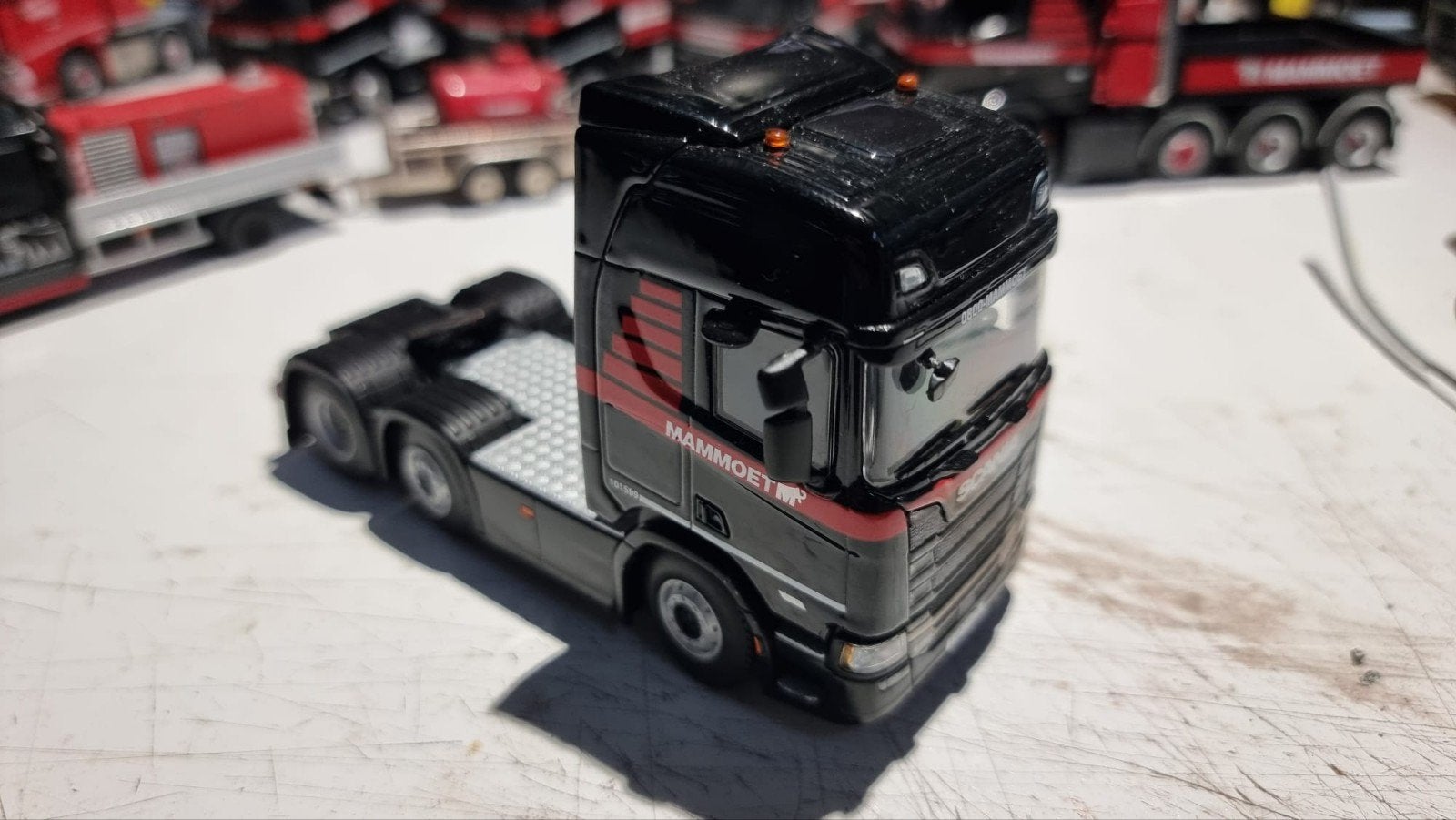 1:50 mammoet scania, Ophalen of Verzenden, Zo goed als nieuw, Bus of Vrachtwagen, Wsi
