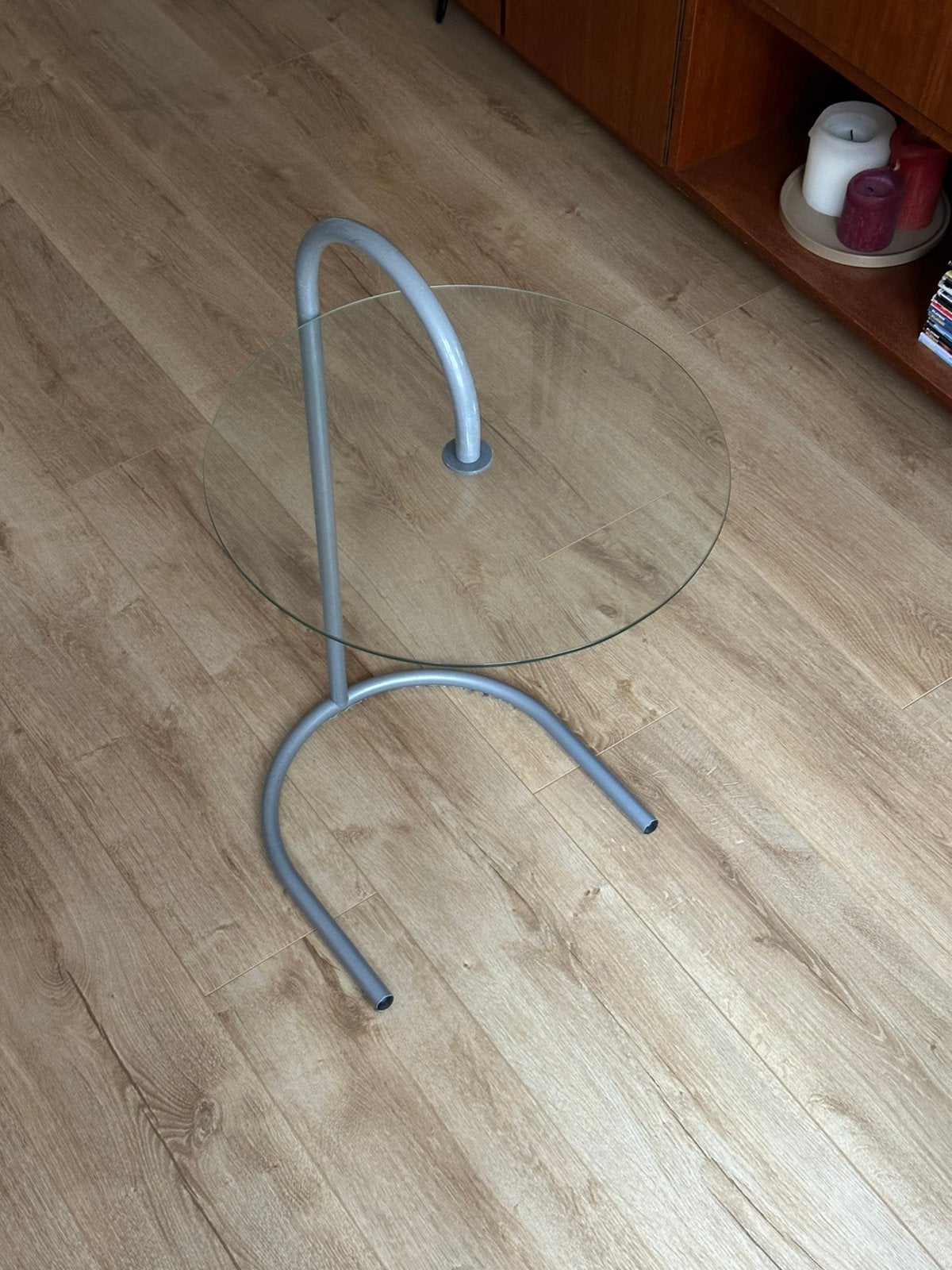 Vintage IKEA Ry bijzettafel, Ophalen, Minder dan 55 cm, Gebruikt, Rond