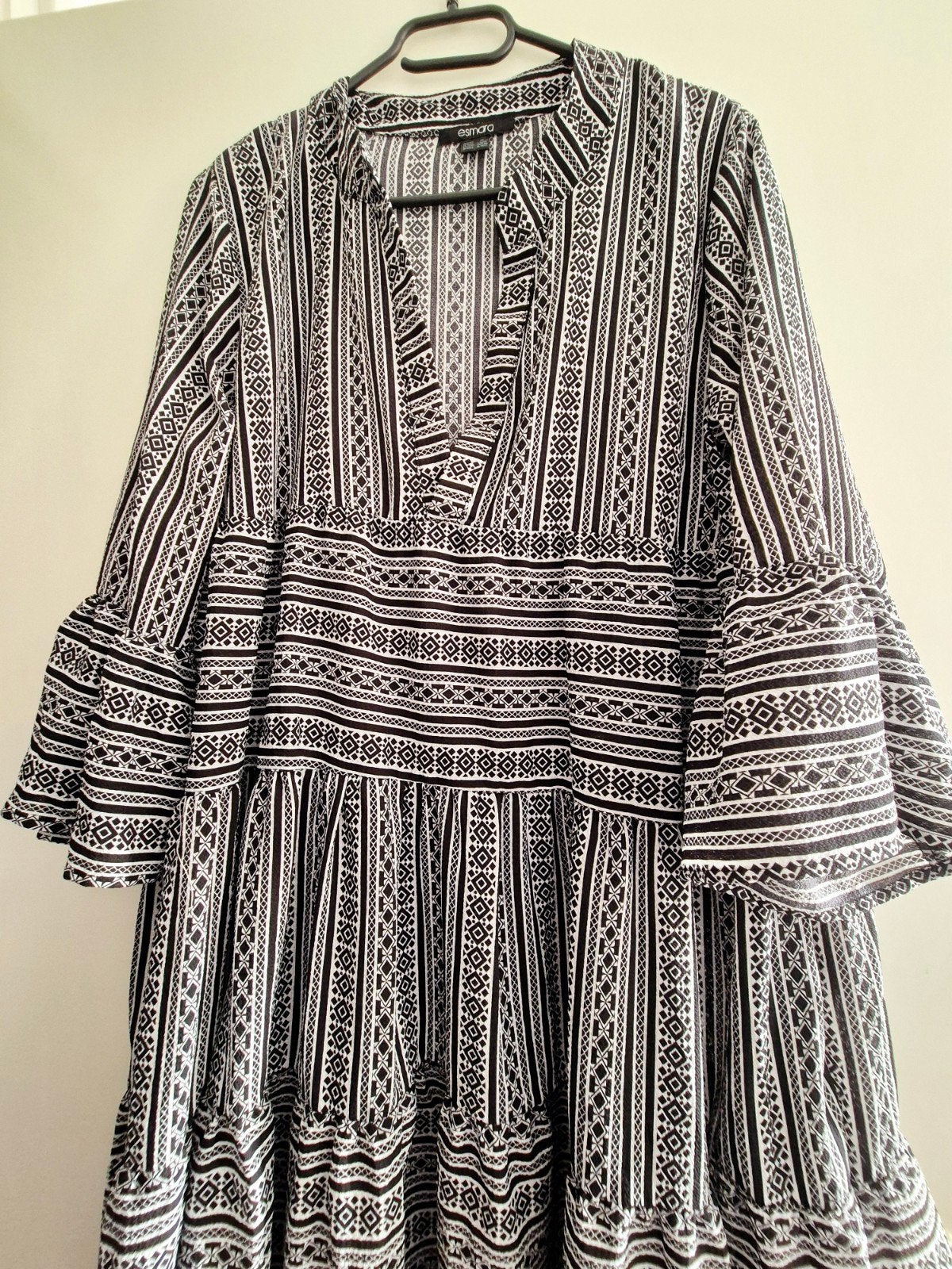 Zomerse jurk met print - Maat L, Ophalen of Verzenden, Nieuw, Maat 42/44 (L), Meerkleurig