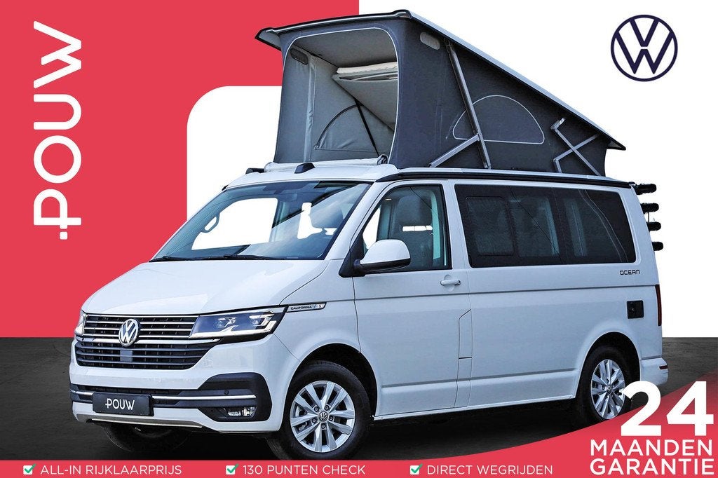 Volkswagen California 2.0 TDI 150pk DSG Ocean | 2 Jaar Garan, Caravans en Kamperen, Campers, Automaat, Pon's Automobielhandel BV.