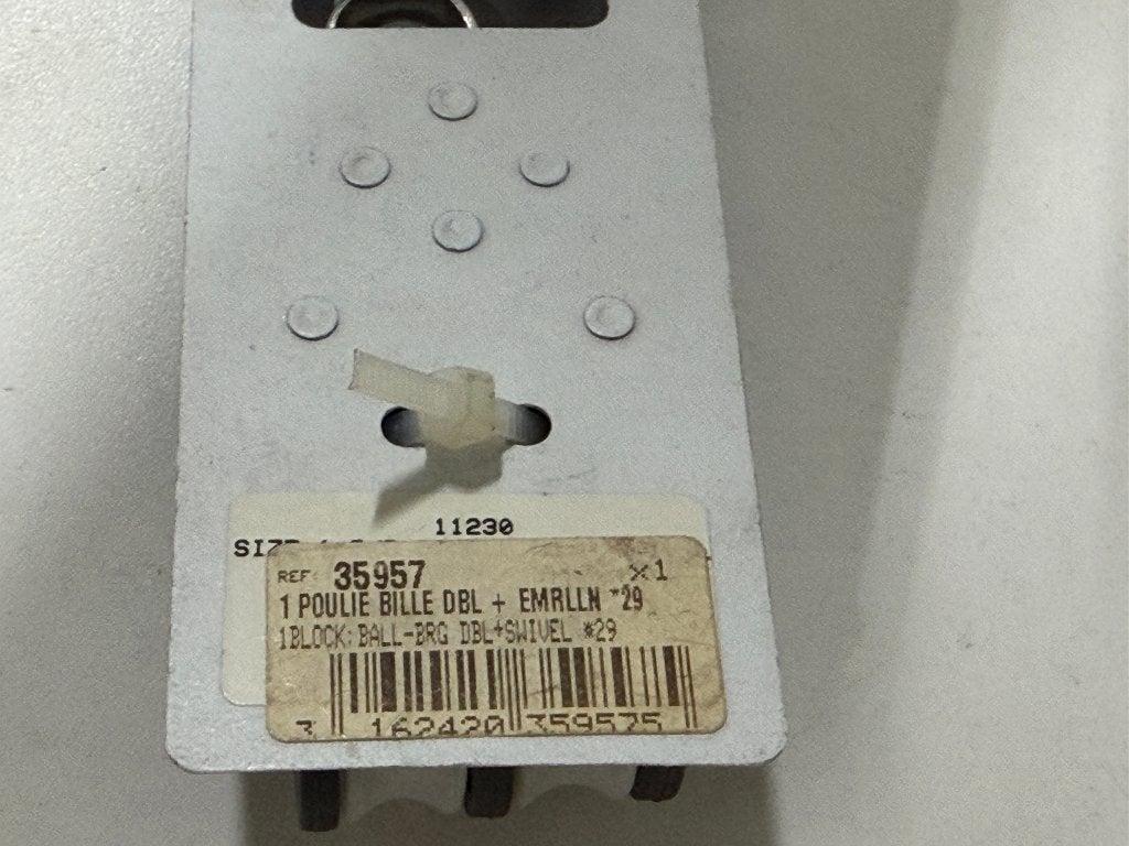 Barton 2 schijfsblok 29 mm tot 8 mm lijn gelagerd NIEUW, Ophalen of Verzenden, Nieuw, Lijn of Blok