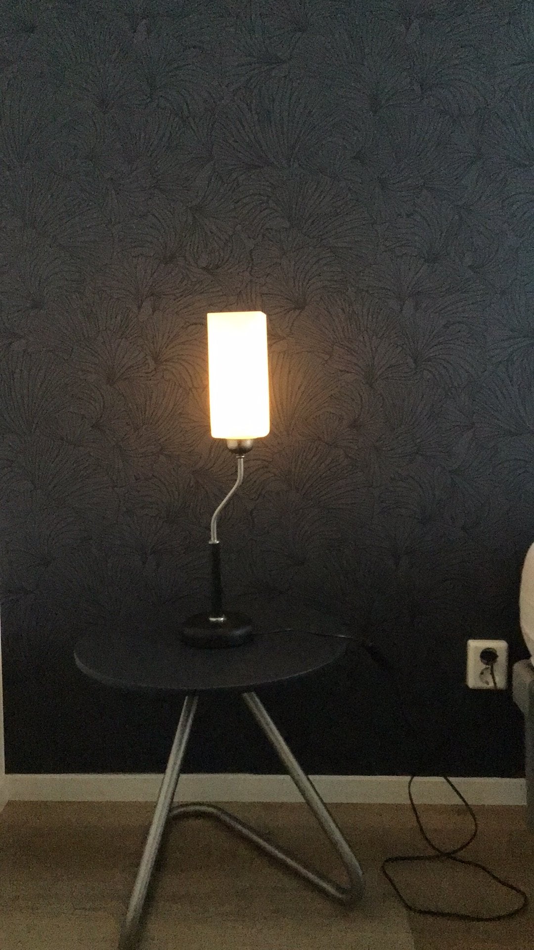 Artdeco/ vintage/retro schemerlampje tafellamp, Ophalen, Zo goed als nieuw, E27 (groot), Vintage