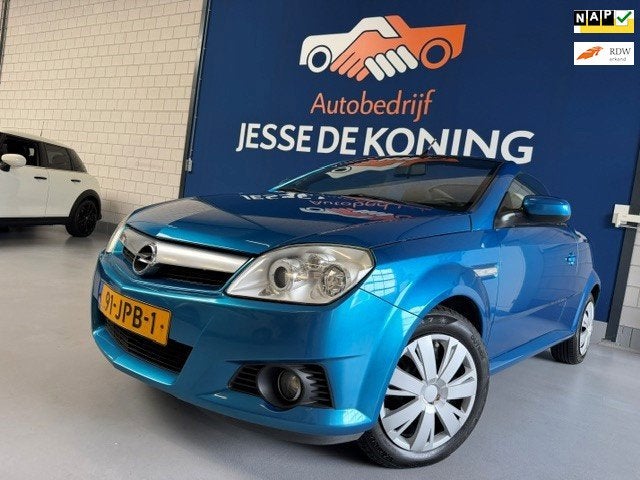 Opel Tigra TwinTop 1.4-16V Rhythm / bj.2009 / kleur: blauw /, Auto's, Voorwielaandrijving, Stof, Gebruikt, 4 cilinders