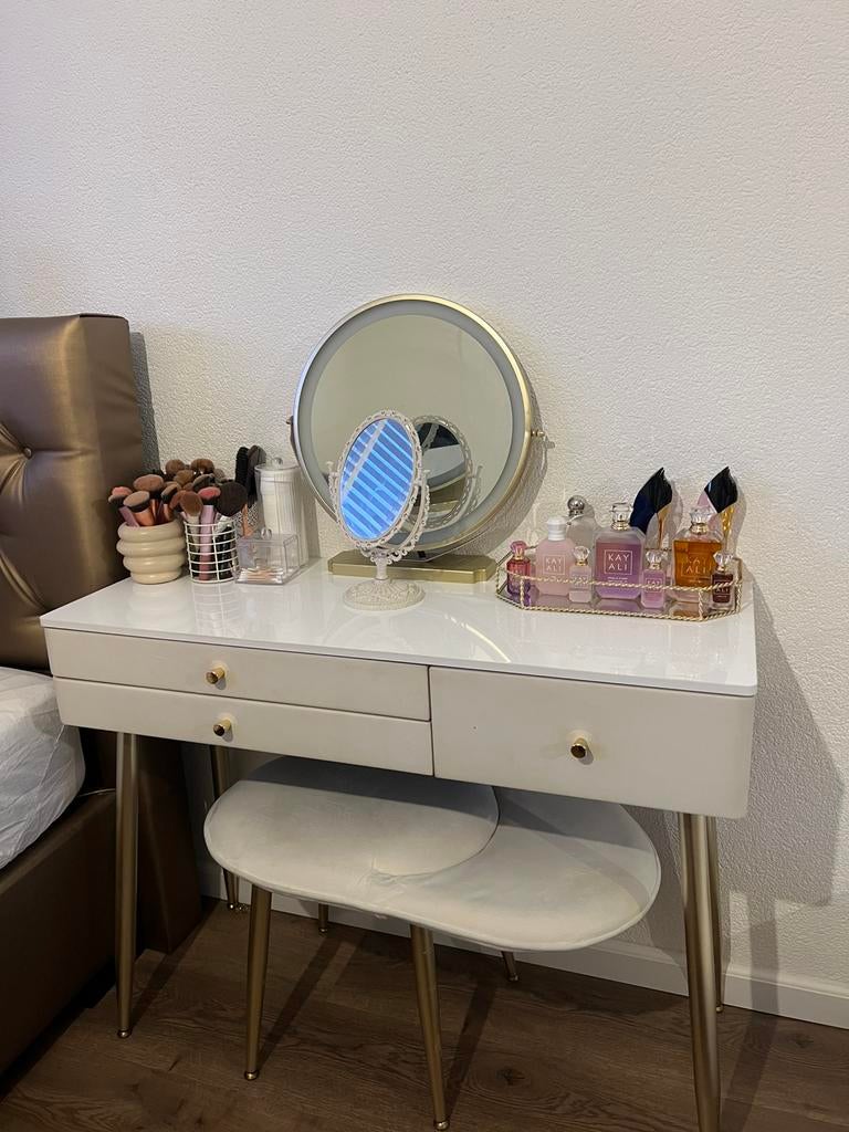 Make up Bureau met goude details, Ophalen, Zo goed als nieuw