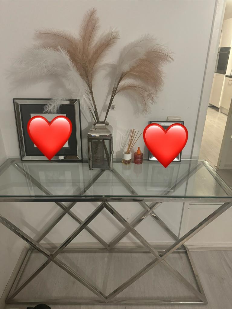 Sidetable, Huis en Inrichting, Tafels | Sidetables, Ophalen, 100 tot 150 cm, Zo goed als nieuw, 25 tot 50 cm