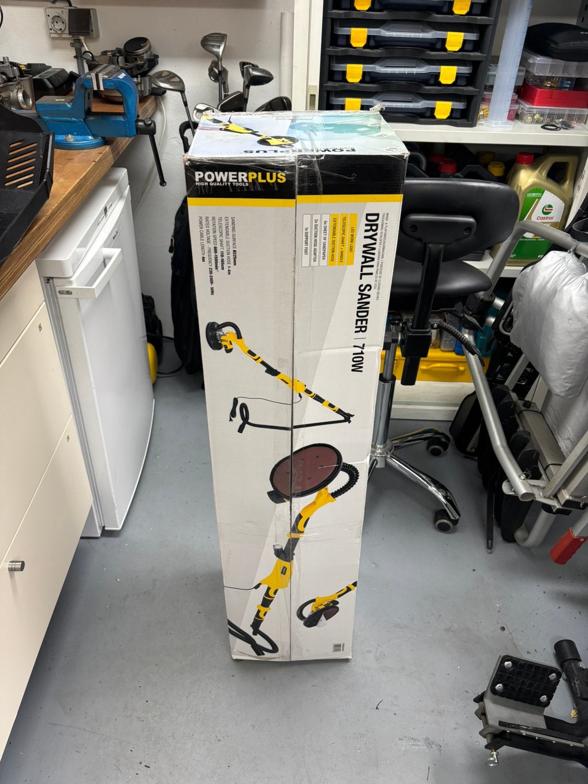 wandschuurmachine drywall sander, Ophalen of Verzenden, Zo goed als nieuw, 600 tot 1200 watt, Vlakschuurmachine