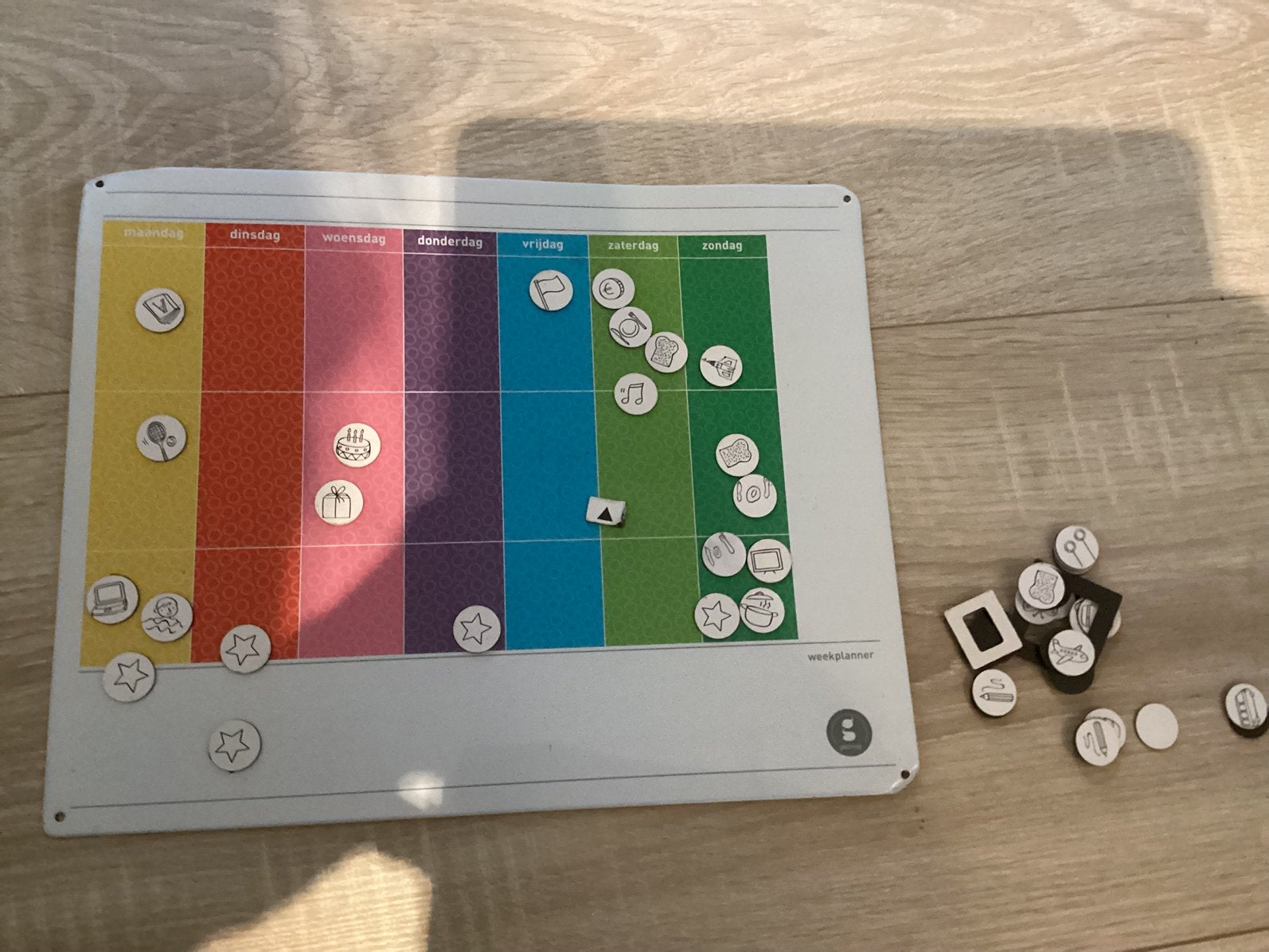 Gezinnig weekplanner, Ophalen, Gebruikt