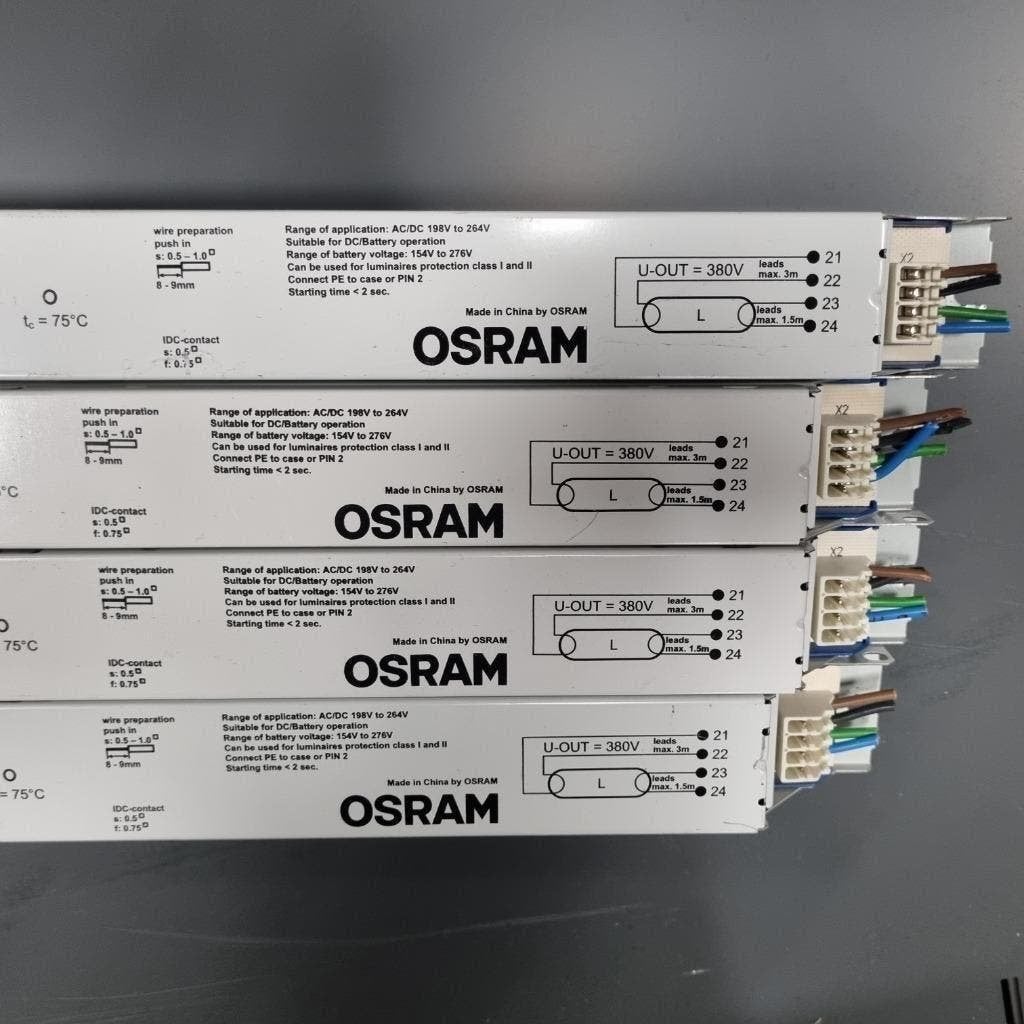 4x elektronische VSA 1x58 watt voorschakelapparaat OSRAM, Ophalen of Verzenden, Gebruikt