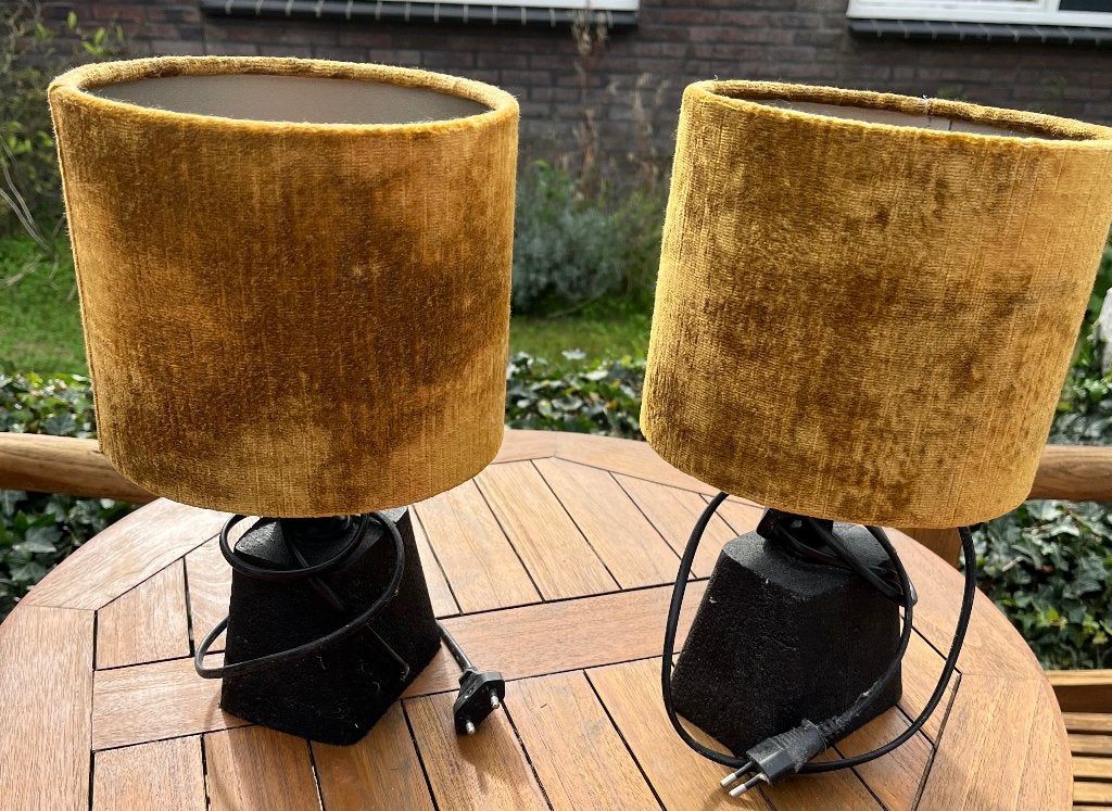 2 lampen, Ophalen of Verzenden, Met kap, Landelijk, Sfeerlamp