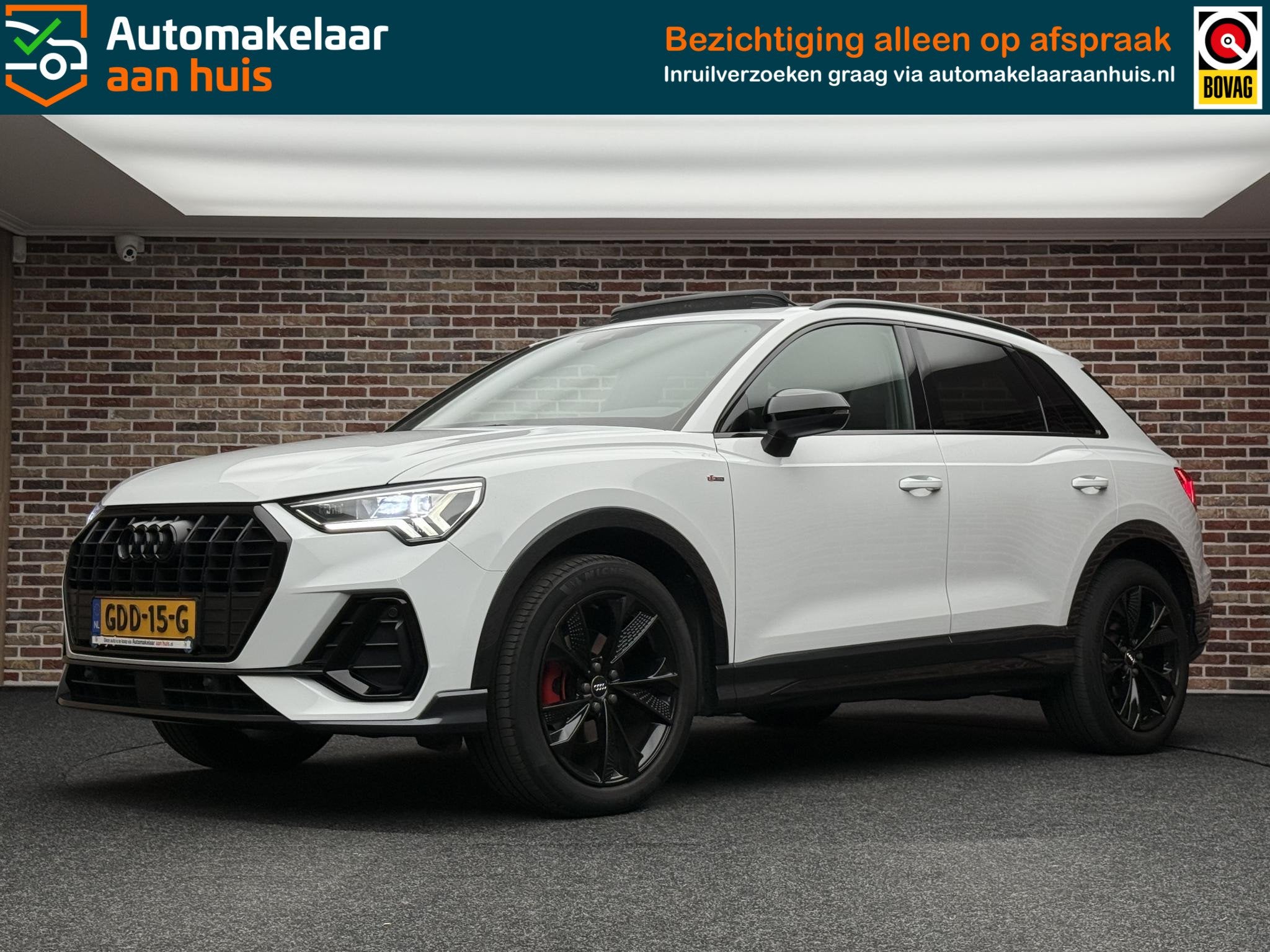 Audi Q3 35 TFSI S Line Pro Line, Auto's, 4 cilinders, 150 pk, Wit, Bedrijf
