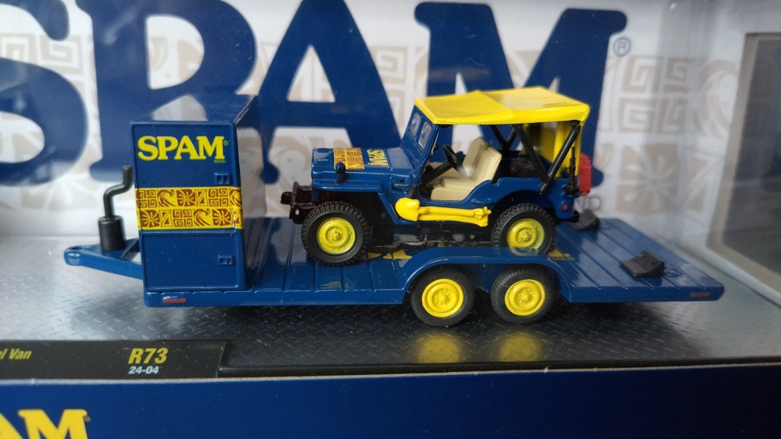 Dodge A100 Jeep Willys Spam 1:64 M2 Machines Pol, Auto, Verzenden, Nieuw, M