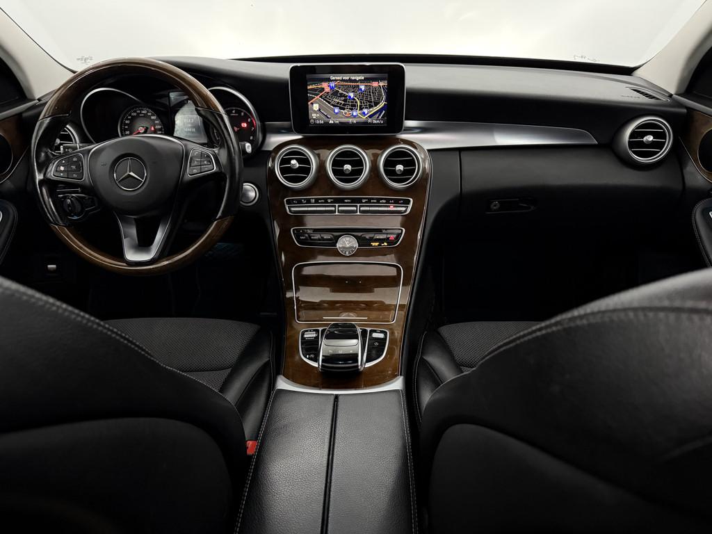 Mercedes-Benz C-Klasse 200 Prestige Schuifdak, Camera, Half, Auto's, Mercedes-Benz, Automaat, Achterwielaandrijving, Euro 6, Zwart
