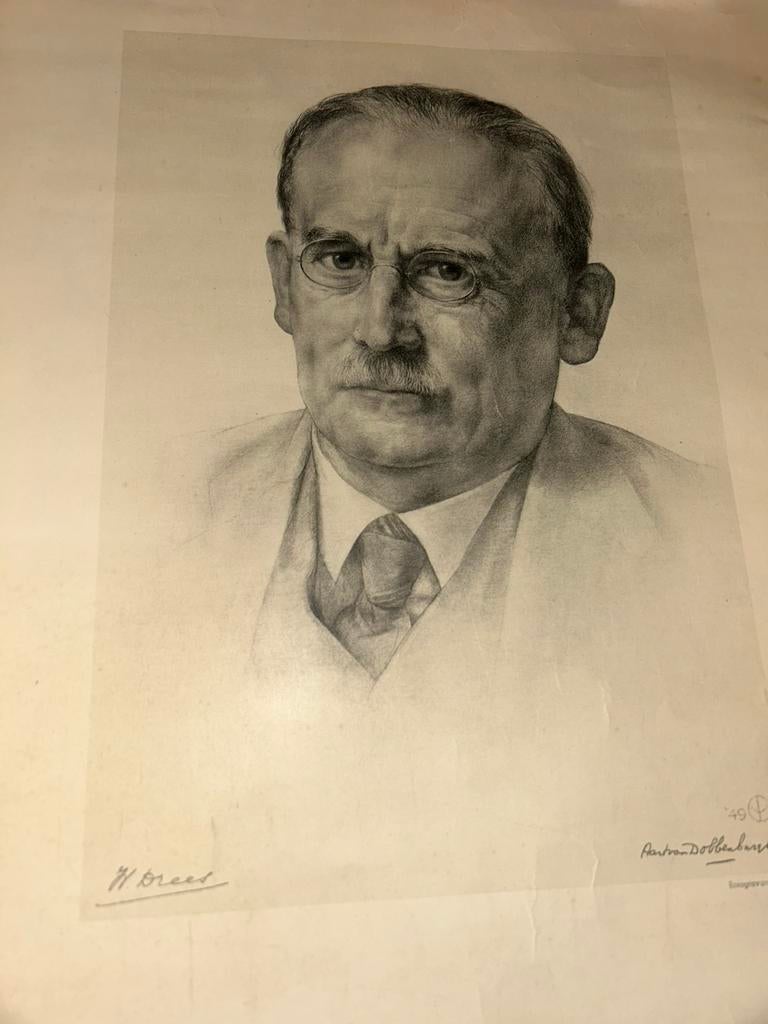 Aart van Dobbenburgh tekening, Ophalen of Verzenden, 48 cm, 32 cm