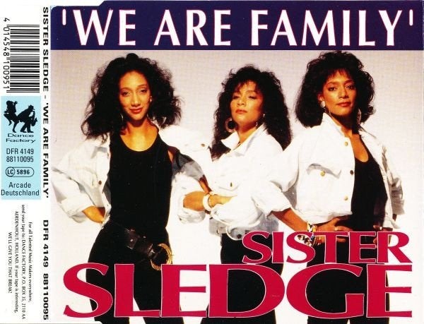 SISTER SLEDGE CD SINGLE WE ARE FAMILY + I WANT YOUR LOVE, Ophalen of Verzenden, Zo goed als nieuw, Pop