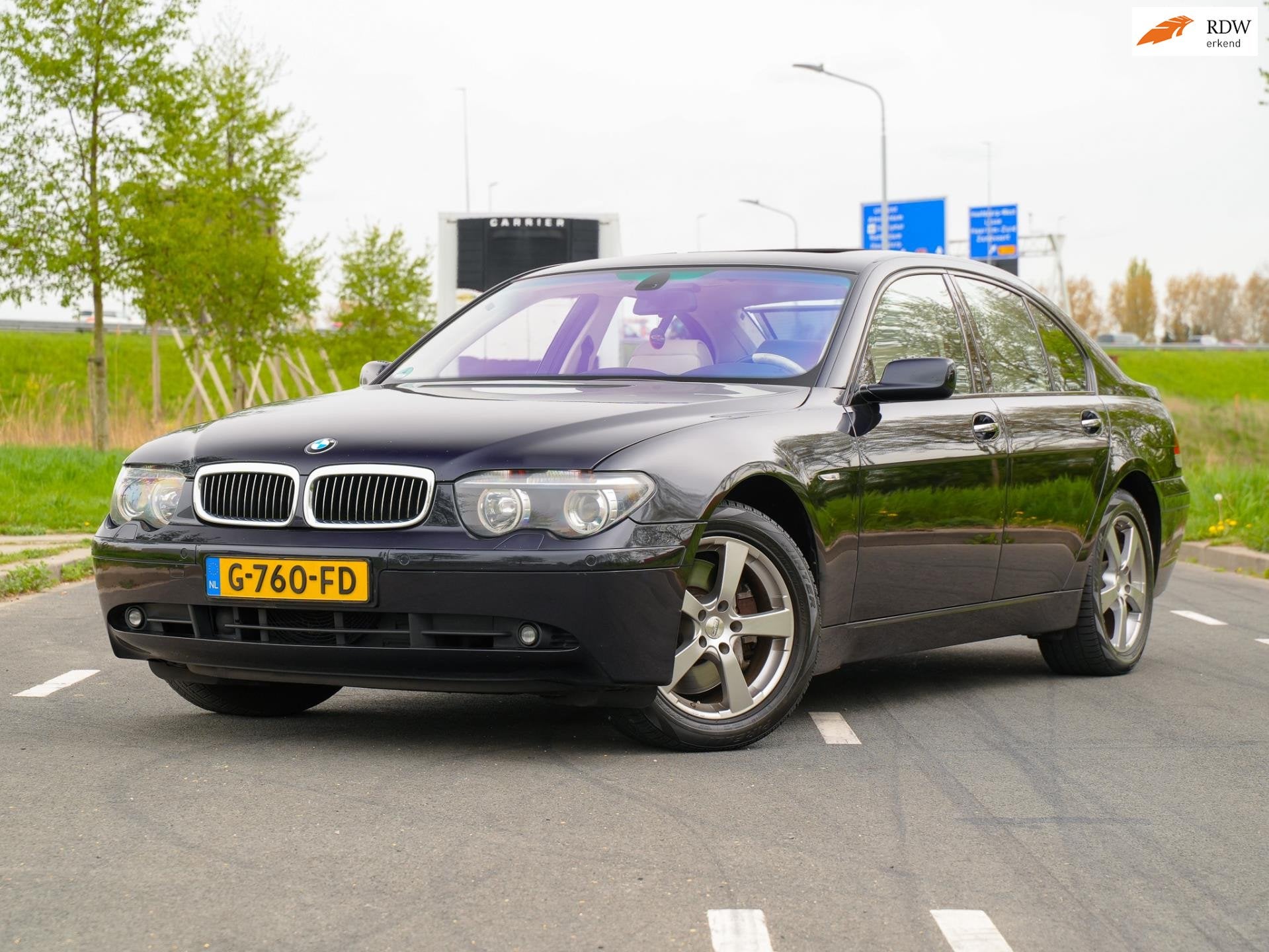BMW 7-serie 760i / YOUNGTIMER / OPEN DAK / ZEER NETTE STAAT, Auto's, Automaat, Achterwielaandrijving, Gebruikt, Beige