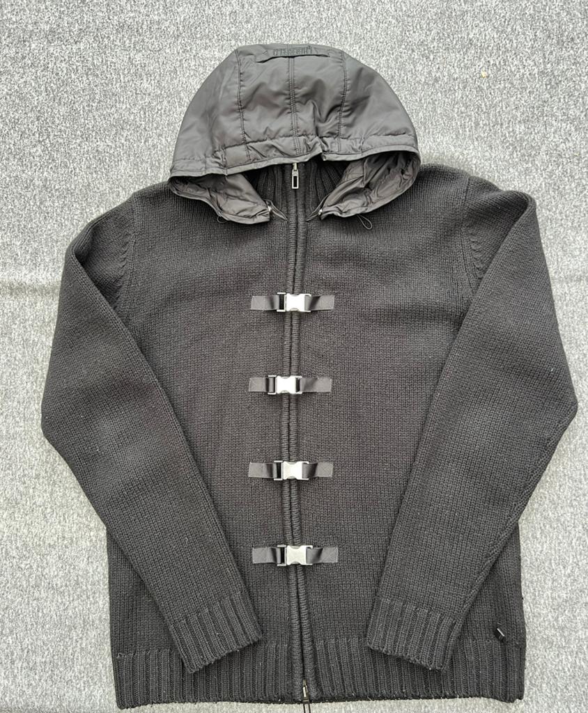 Karl Lagerfeld heren gebreid jasje / blazer - zwart - maat L, Ophalen of Verzenden, Zo goed als nieuw, Zwart
