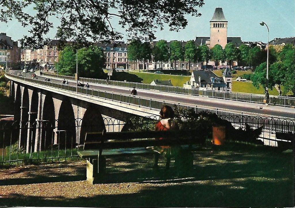 Luxemburg- -Vjaduct., Ophalen of Verzenden, 1960 tot 1980, Ongelopen, België en Luxemburg