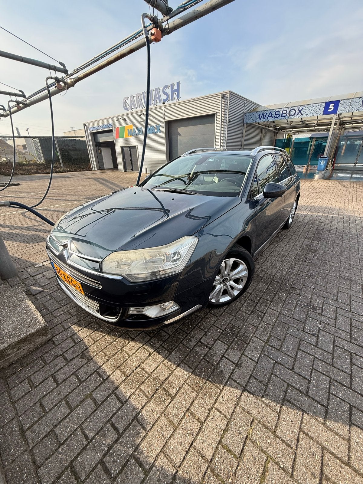 Citroën C5 2.0 16V Tourer Exclusive 2009 Blauw, Auto's, Voorwielaandrijving, 4 cilinders, Origineel Nederlands, Stationwagon