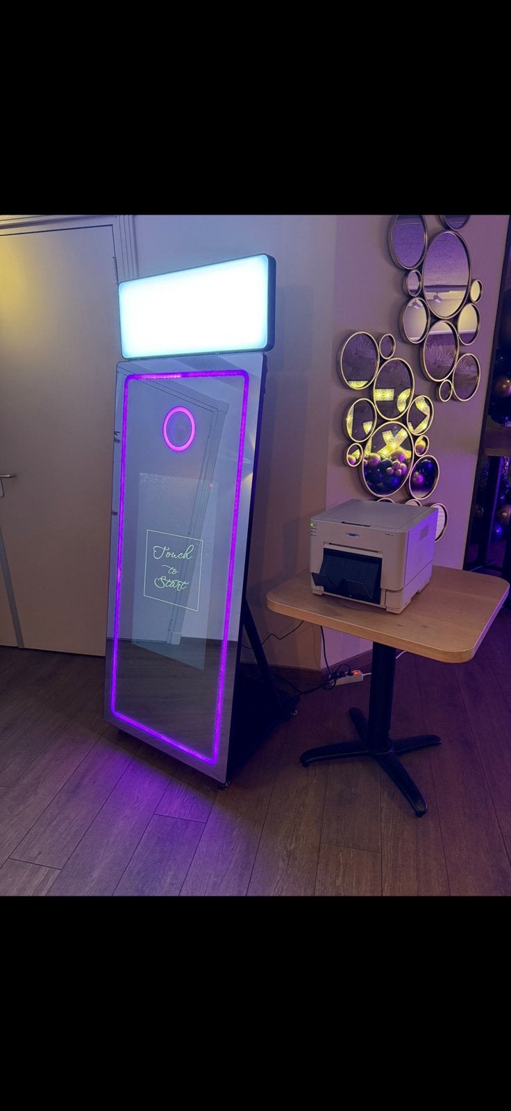 Photobooth te koop! Inclusief camera en printer! MagicMirror, Hobby en Vrije tijd, Feestartikelen | Verhuur, Ophalen, Zo goed als nieuw